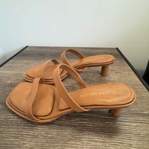 TAMARA MELLON low heel tan sandals